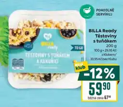 Billa BILLA Ready Těstoviny s tuňákem nabídka