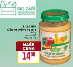 Billa BILLA BIO Dětská výživa ve skle nabídka