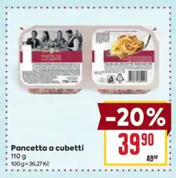 Billa Pancetta a cubetti nabídka