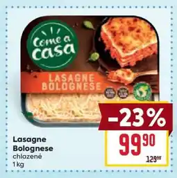 Billa Lasagne bolognese nabídka