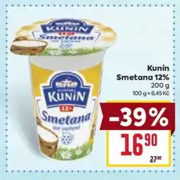 Billa Kunín Smetana 12% nabídka