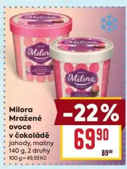 Billa Milora Mražené ovoce v čokoládě nabídka
