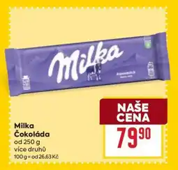 Billa Milka Čokoláda nabídka