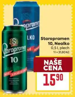 Billa Staropramen 10, Nealko nabídka