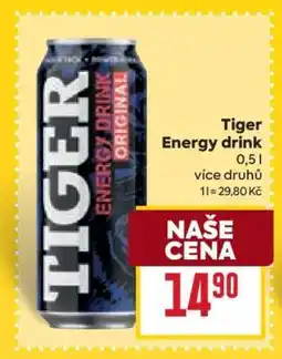 Billa Tiger Energy drink nabídka