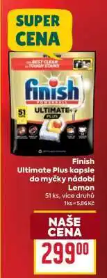 Billa Finish Ultimate Plus Kapsle do myčky nádobí lemon nabídka