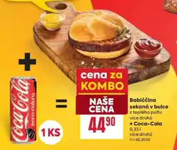 Billa Babiččina sekaná v bulce + Coca-Cola nabídka