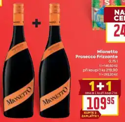Billa Mionetto Prosecco Frizzante nabídka