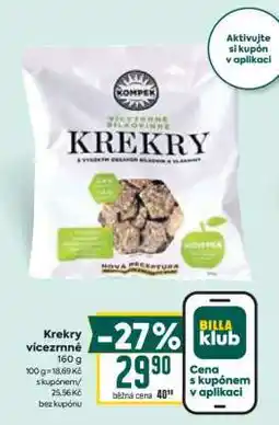 Billa Krekry vícezrnné nabídka