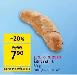 Tesco Žitný rohlík nabídka
