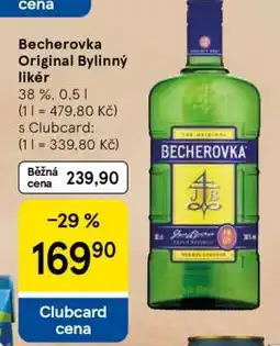 Tesco Becherovka Original bylinný likér nabídka