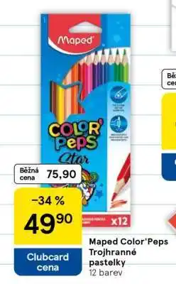 Tesco Maped Color' Peps Trojhranné pastelky nabídka