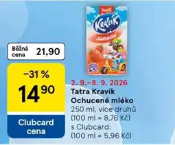 Tesco TATRA KRAVÍK Ochucené mléko nabídka