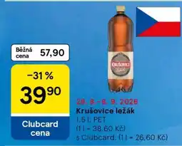 Tesco Krušovice ležák nabídka
