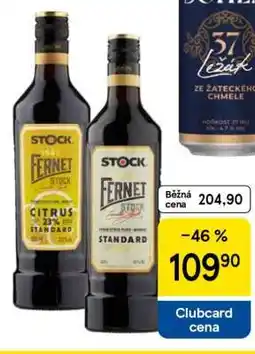 Tesco Fernet Stock nabídka