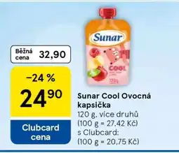 Tesco Sunar Cool Ovocná kapsička nabídka