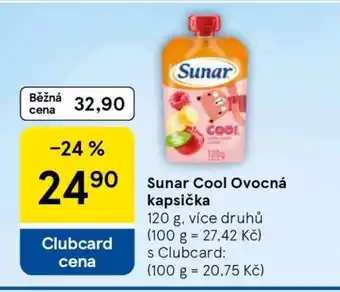 Tesco Sunar Cool Ovocná kapsička nabídka