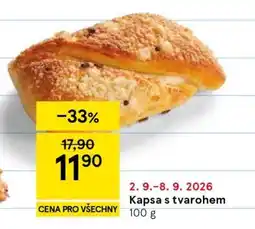 Tesco Kapsa s tvarohem nabídka
