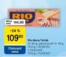 Tesco Rio Mare Tuňák nabídka