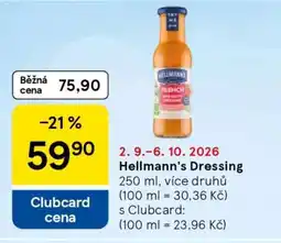 Tesco Hellmann’s dressing nabídka