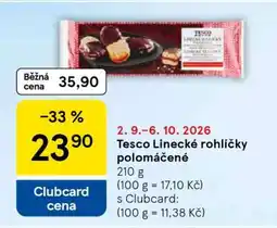 Tesco Tesco Linecké rohlíčky polomáčené nabídka