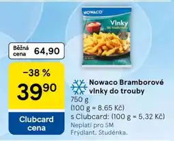 Tesco Nowaco Bramborové vlnky do trouby nabídka