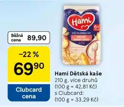 Tesco Hami Dětská kaše nabídka