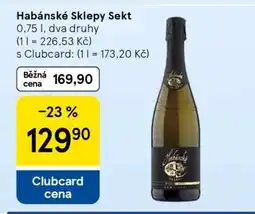 Tesco Habánské sklepy Sekt nabídka