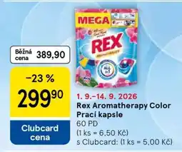 Tesco Rex Aromatherapy Color Prací kapsle nabídka