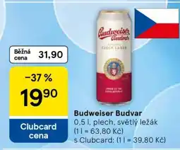 Tesco Budweiser Budvar nabídka