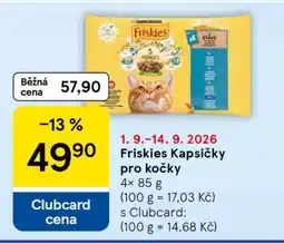 Tesco Friskies Kapsičky pro kočky nabídka