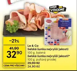 Tesco Le & Co Selská šunka nejvyšší jakosti nabídka