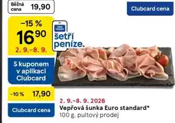 Tesco Vepřová šunka Euro standard nabídka