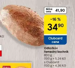 Tesco Odkolkův řemeslný bochník nabídka