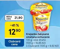 Tesco Krajanka Zakysaná smetana ochucená nabídka