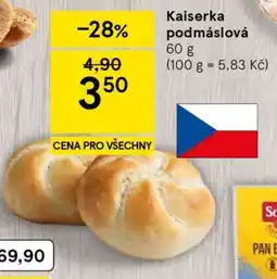 Tesco Kaiserka podmáslová nabídka