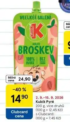 Tesco Kubík pyré nabídka
