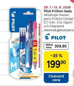 Tesco PILOT FriXion sada nabídka