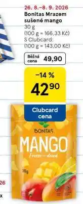 Tesco Bonitas Mrazem sušené mango nabídka