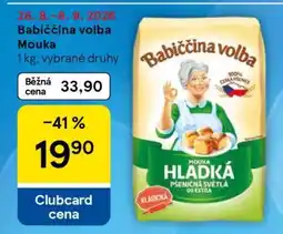 Tesco Babiččina volba mouka nabídka