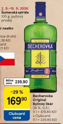 Tesco Becherovka Original bylinný likér nabídka