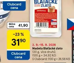 Tesco Madeta Blaťácké zlato nabídka