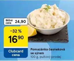 Tesco Pomazánka česneková se sýrem nabídka