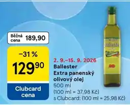 Tesco Ballester Extra panenský olivový olej nabídka