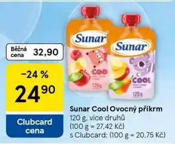 Tesco Sunar Cool Ovocný příkrm nabídka