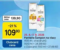 Tesco Pantene šampon na vlasy nabídka