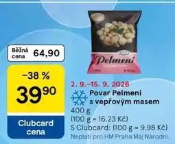 Tesco Povar Pelmeni s vepřovým masem nabídka