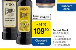 Tesco Fernet Stock nabídka