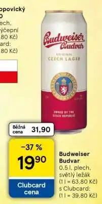 Tesco Budweiser Budvar nabídka