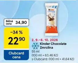 Tesco Kinder Chocolate Zmrzlina nabídka